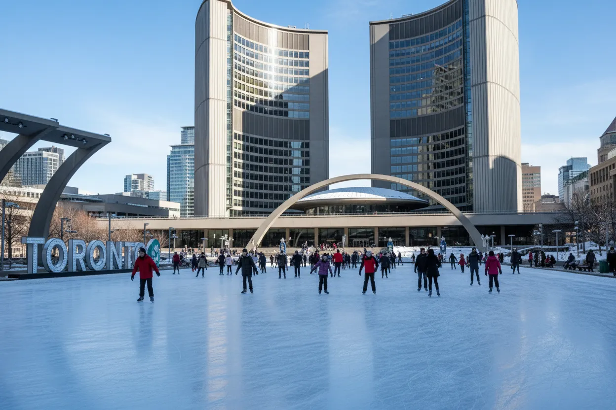 Nathan Phillips Square Ice Skating