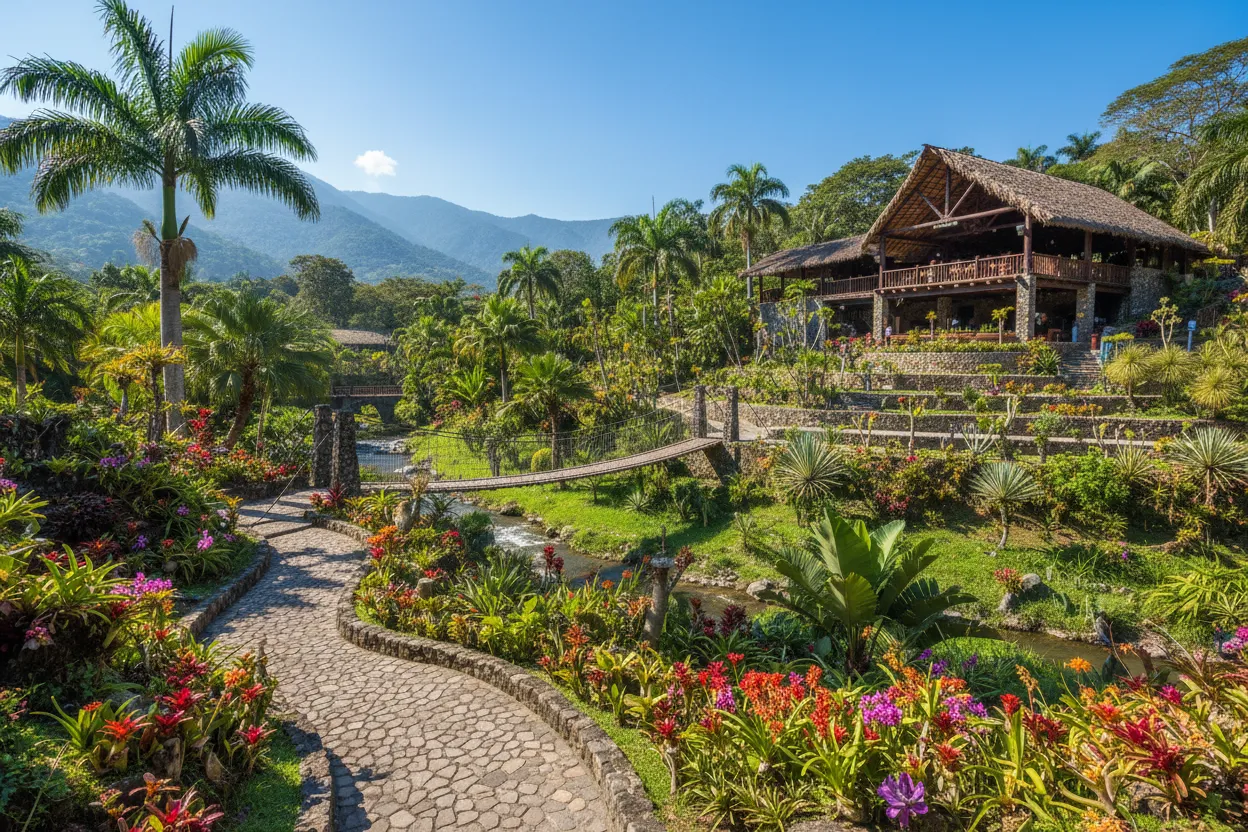 Cloud of Goods mobility gear navigating the pathways of the Vallarta Botanical Gardens in Puerto Vallarta.