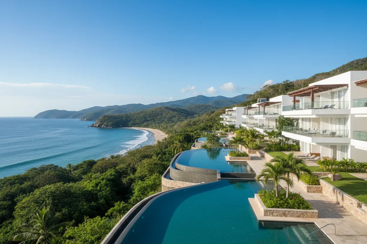 Cloud of Goods medical and mobility rentals arriving at the stunning Garza Blanca Preserve Resort in Puerto Vallarta.