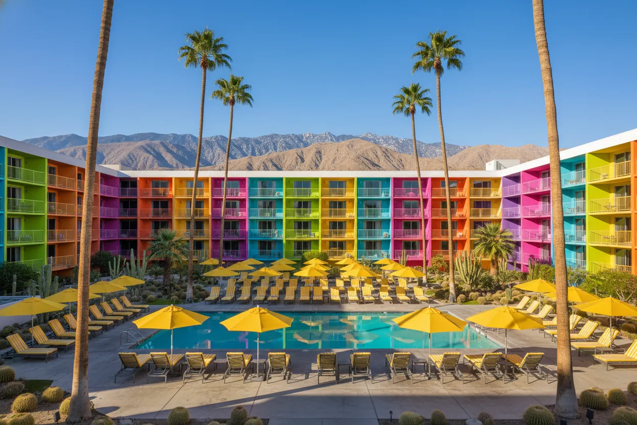 Cloud of Goods supplying rental gear to guests at The Saguaro Palm Springs.