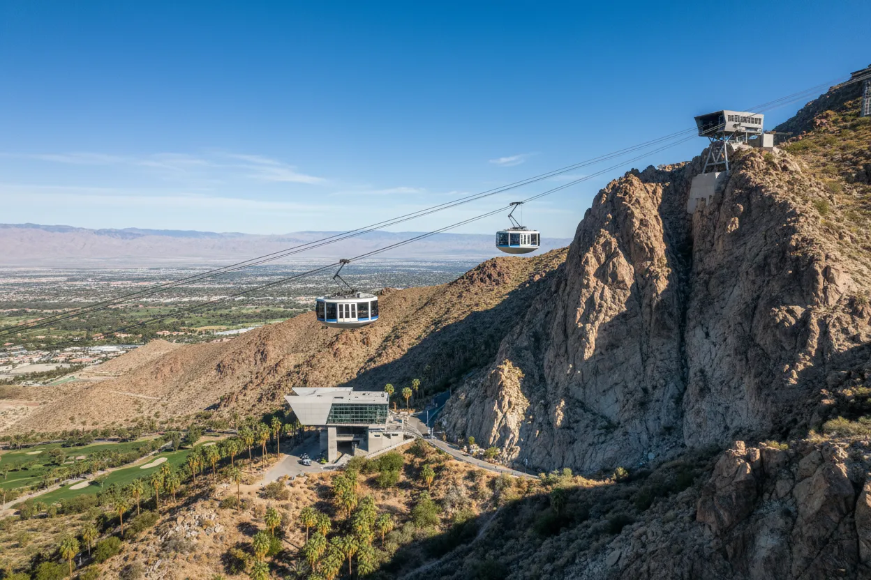 Visiting the Palm Springs Aerial Tramway with convenient Cloud of Goods rentals.