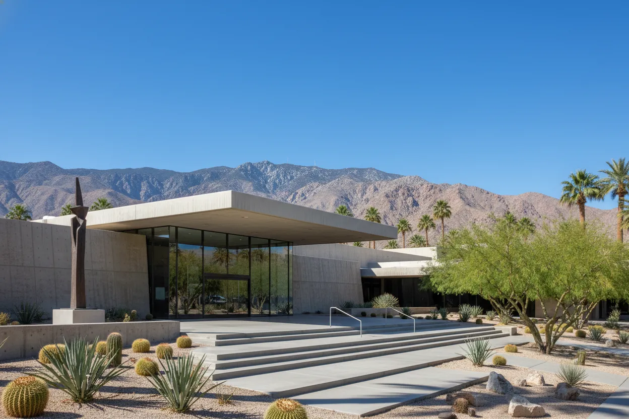 Exploring the Palm Springs Art Museum with reliable Cloud of Goods rentals.