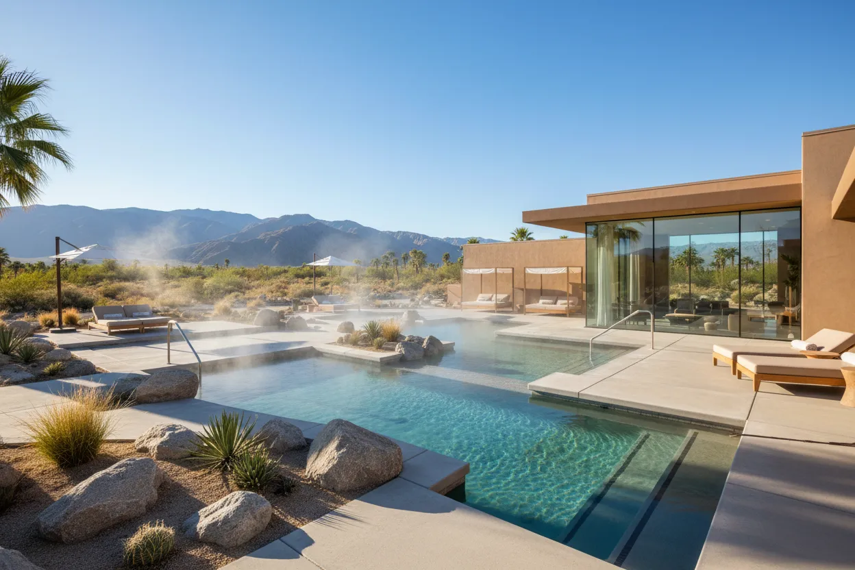 Relaxing at Desert Hot Springs