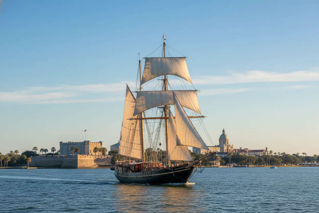Schooner Freedom Sailing