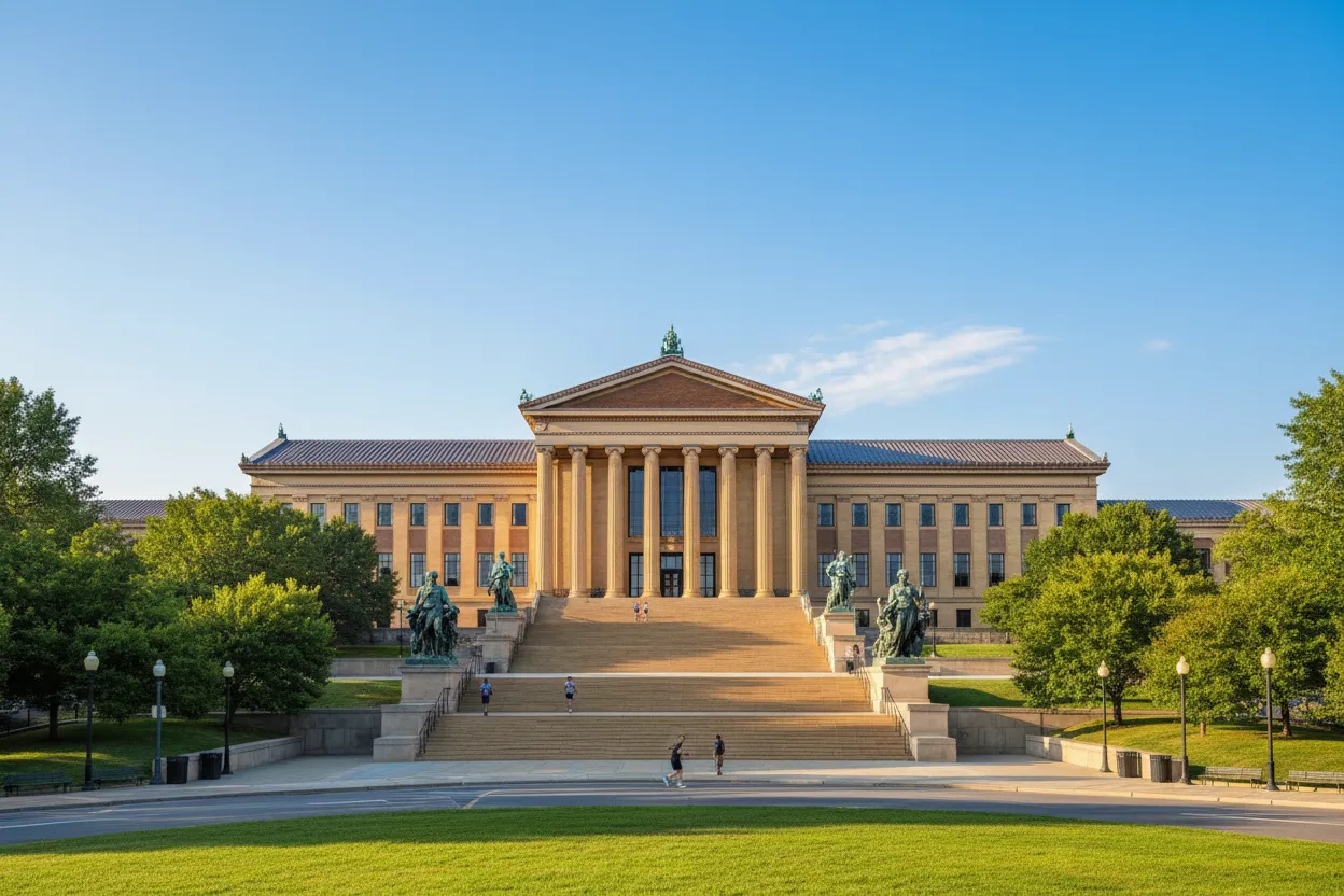 Viewing fine art using Cloud of Goods rentals delivered in Philadelphia.