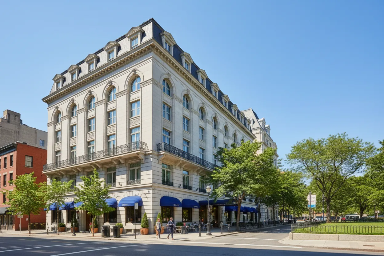 Elegant French-style lodging featuring Cloud of Goods rentals delivered in Philadelphia.