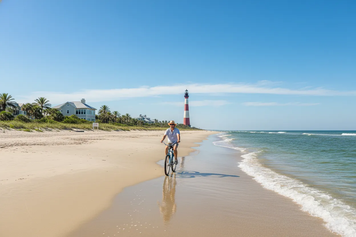 Bike Riding on the Beach