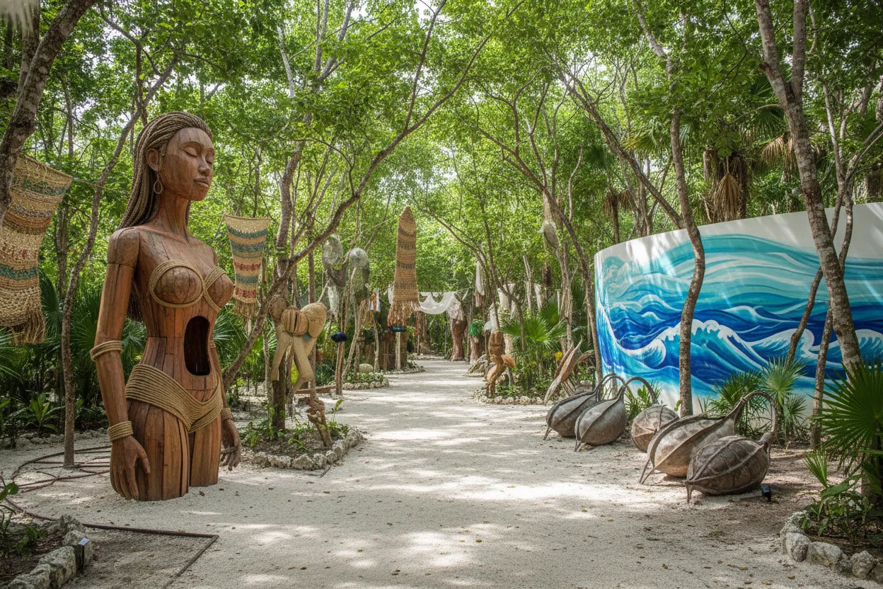 Exploring the Tulum Art Walk