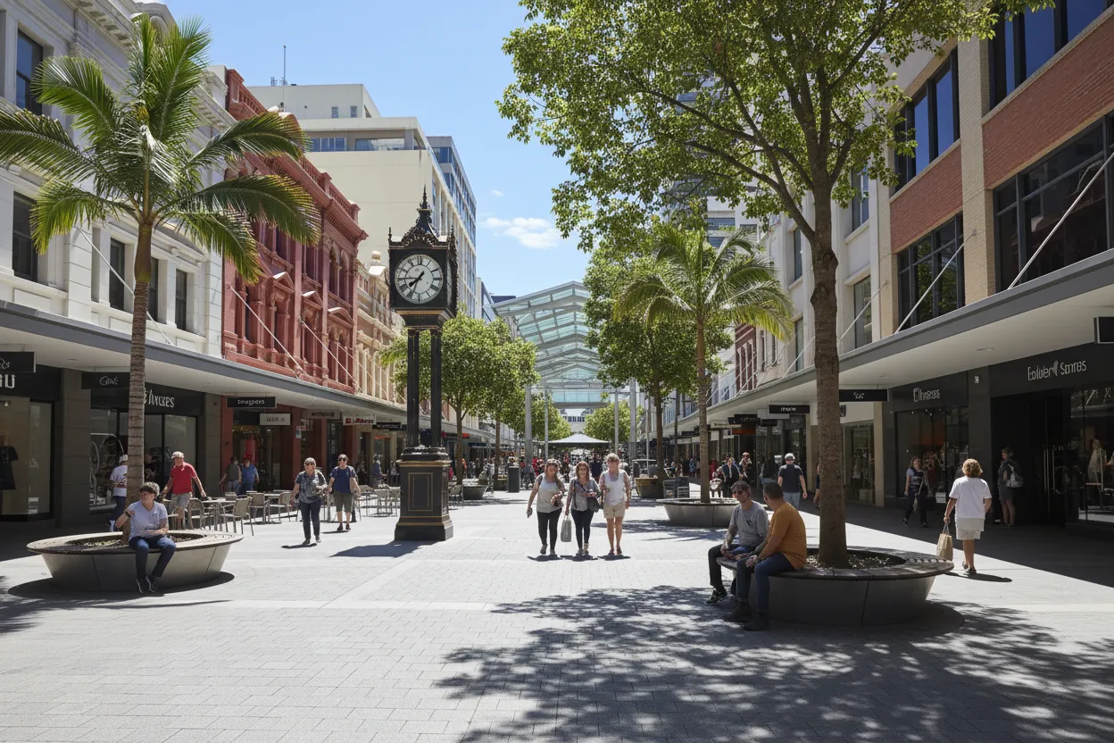 Shopping at Queen Street Mall