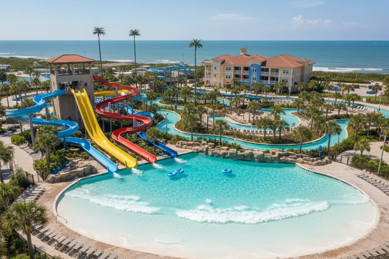Water park entrance and mini golf courses served by Cloud of Goods in Daytona Beach.