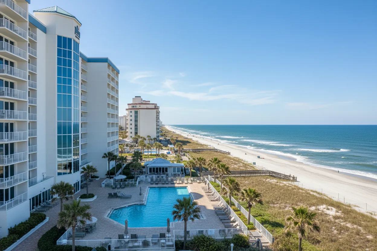 Historic grand resort hallways made accessible with Cloud of Goods in Daytona Beach.