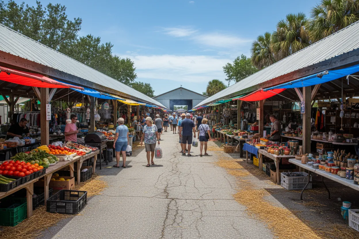 Daytona Flea and Farmers Market Shopping