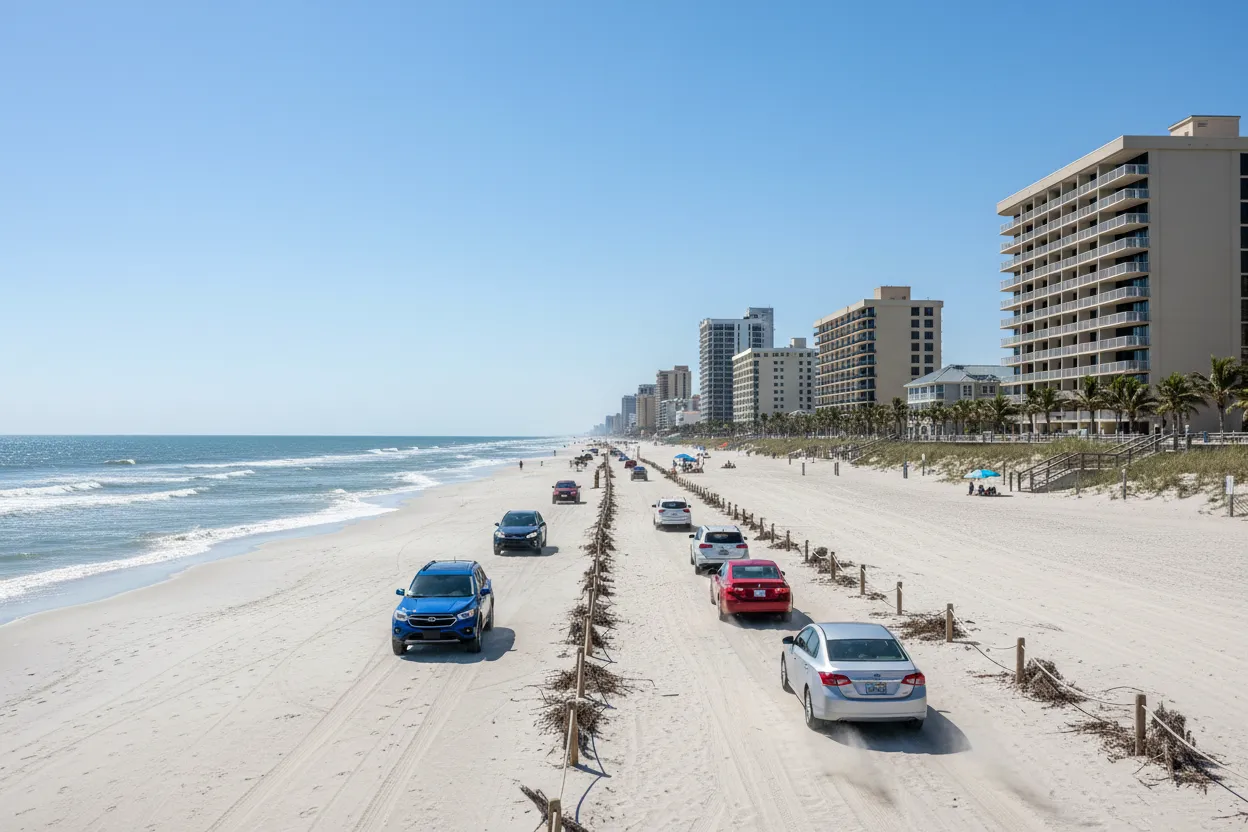 Driving on Daytona Beach