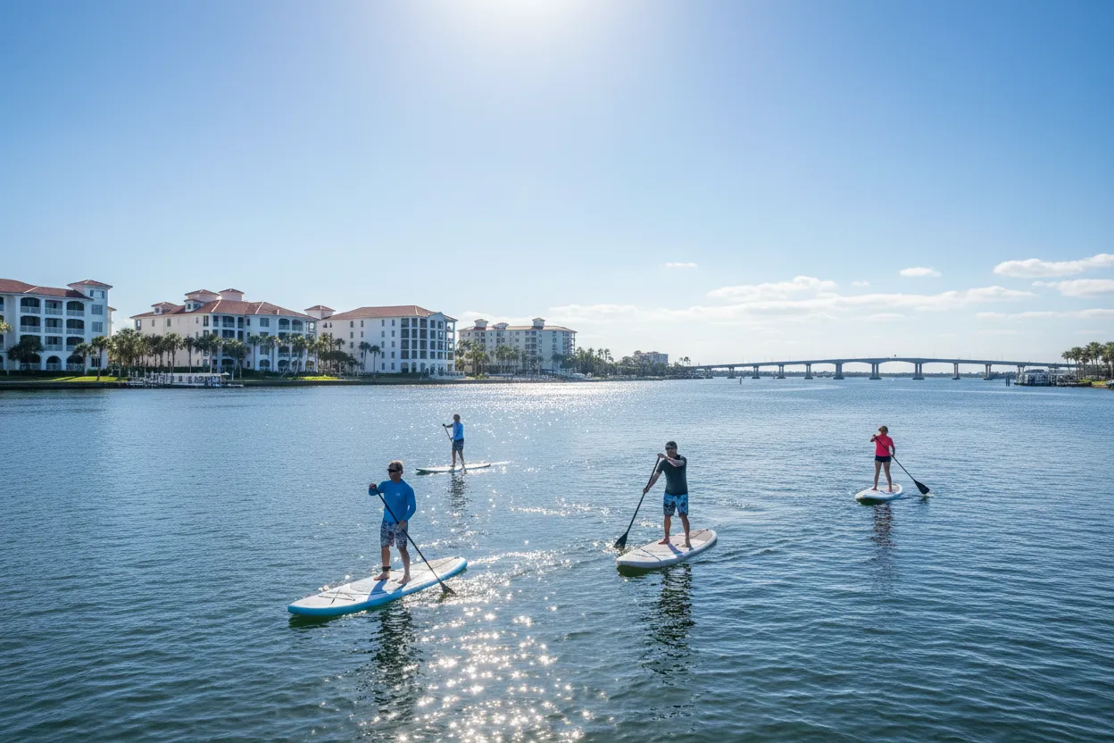 Paddleboarding the Halifax River