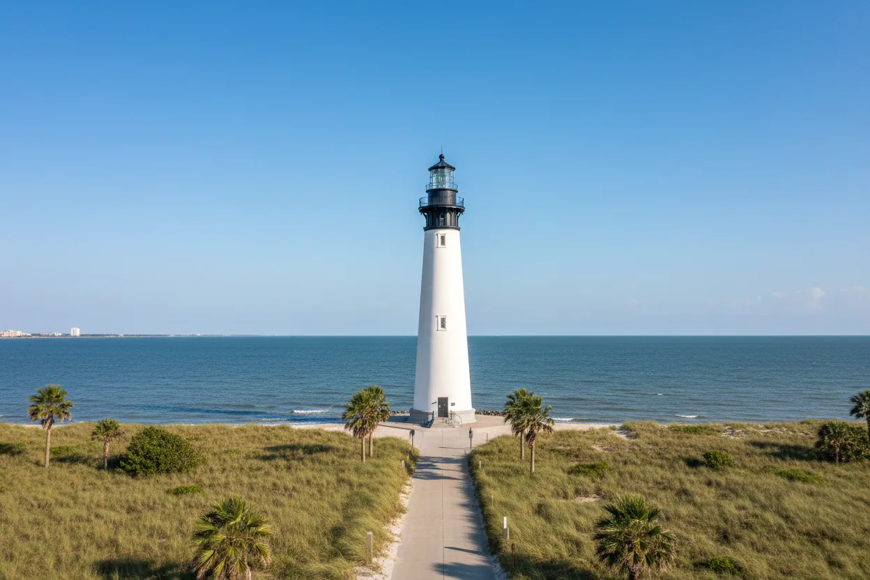Historic lighthouse showcasing Cloud of Goods delivery in Biloxi.
