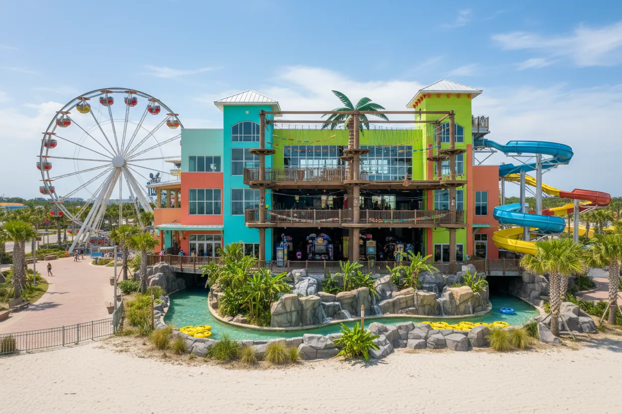 Indoor arcade and fun center serviced by Cloud of Goods in Biloxi.