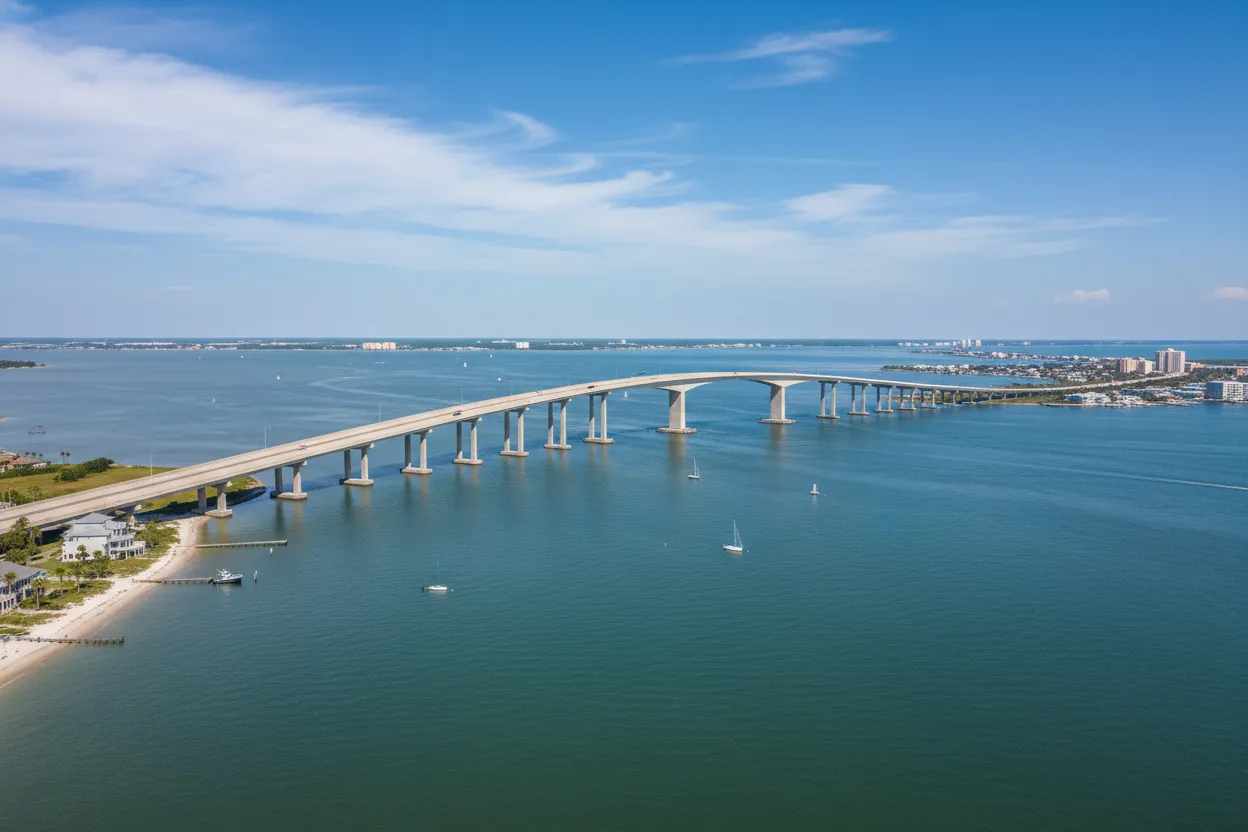 Scenic bridge pathway representing Cloud of Goods delivery in Biloxi.