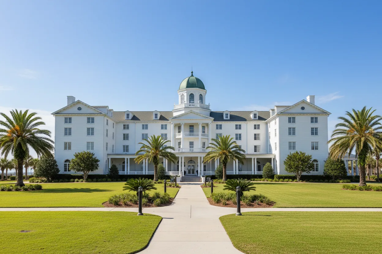 Historic boutique hotel representing Cloud of Goods delivery in Biloxi.