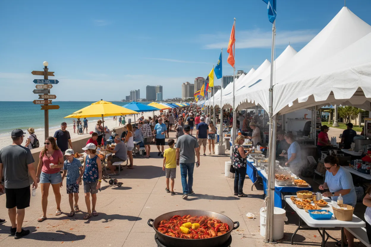 Enjoying the Seafood Festival