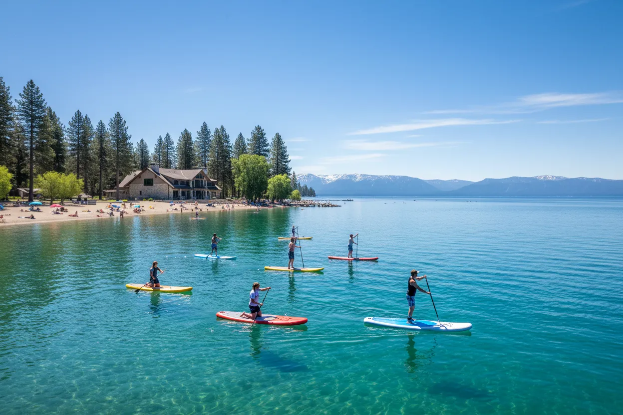Paddleboarding at El Dorado Beach
