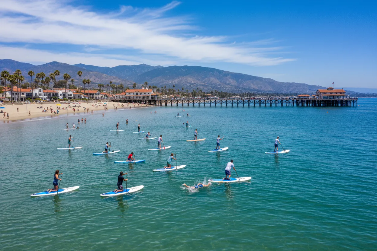 Paddle Boarding at West Beach