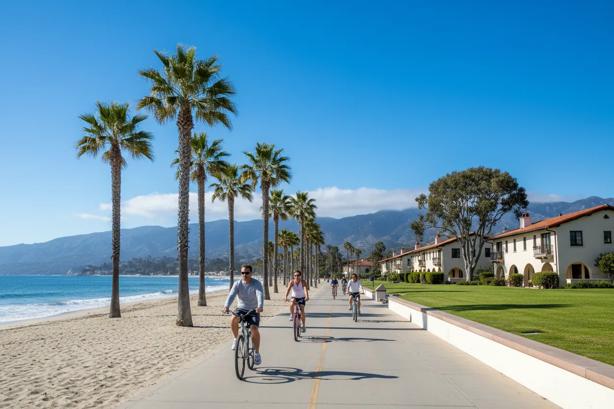 Biking the Cabrillo Bike Path
