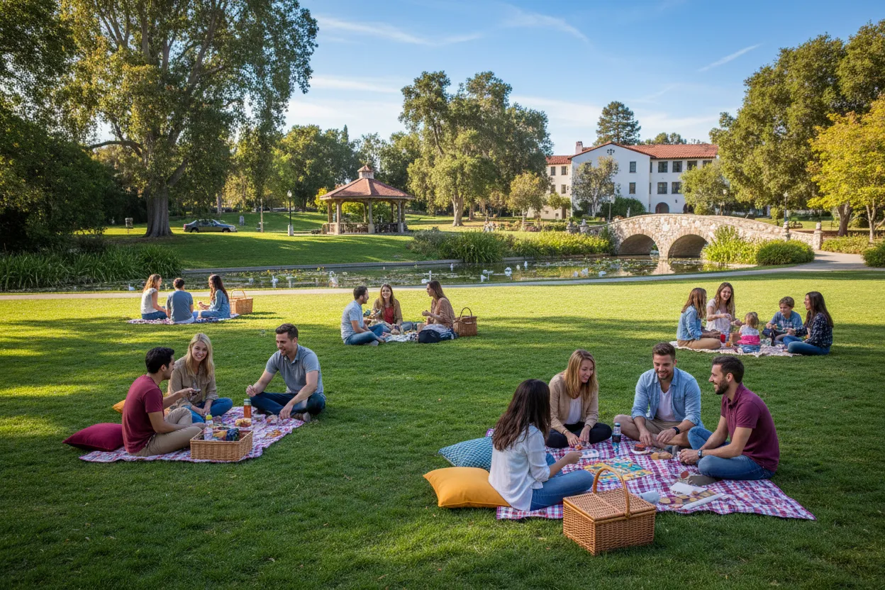 Picnicking at Alice Keck Park