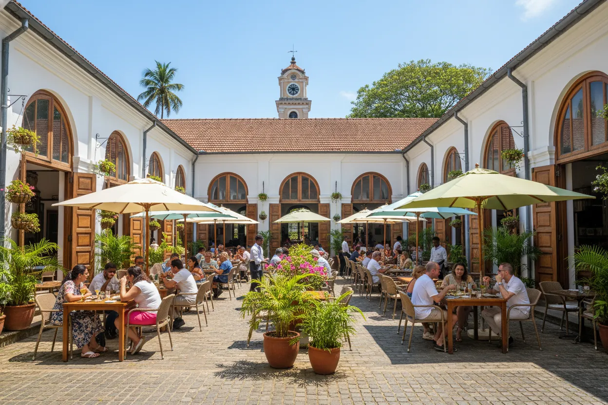 Dining at the Old Dutch Hospital Precinct