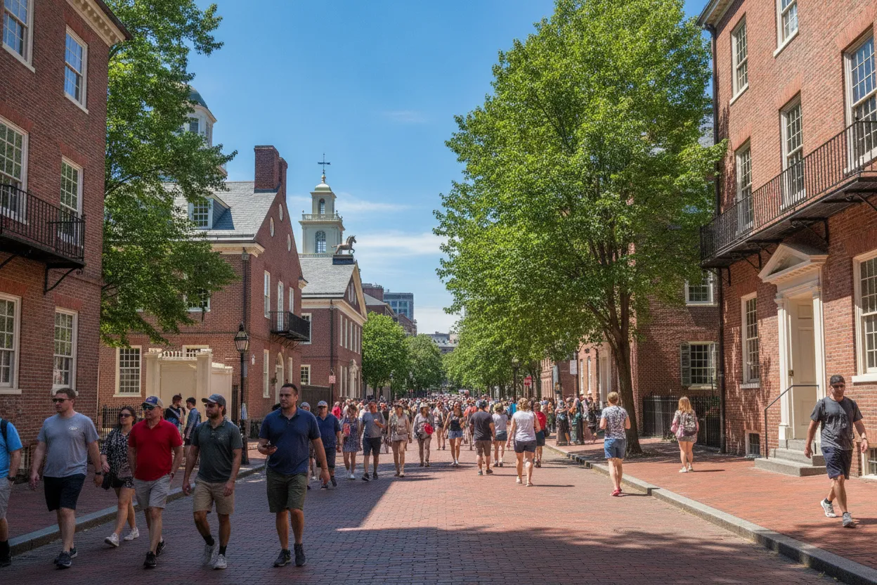 Location de biens Cloud livrée pour explorer le Freedom Trail de Boston.