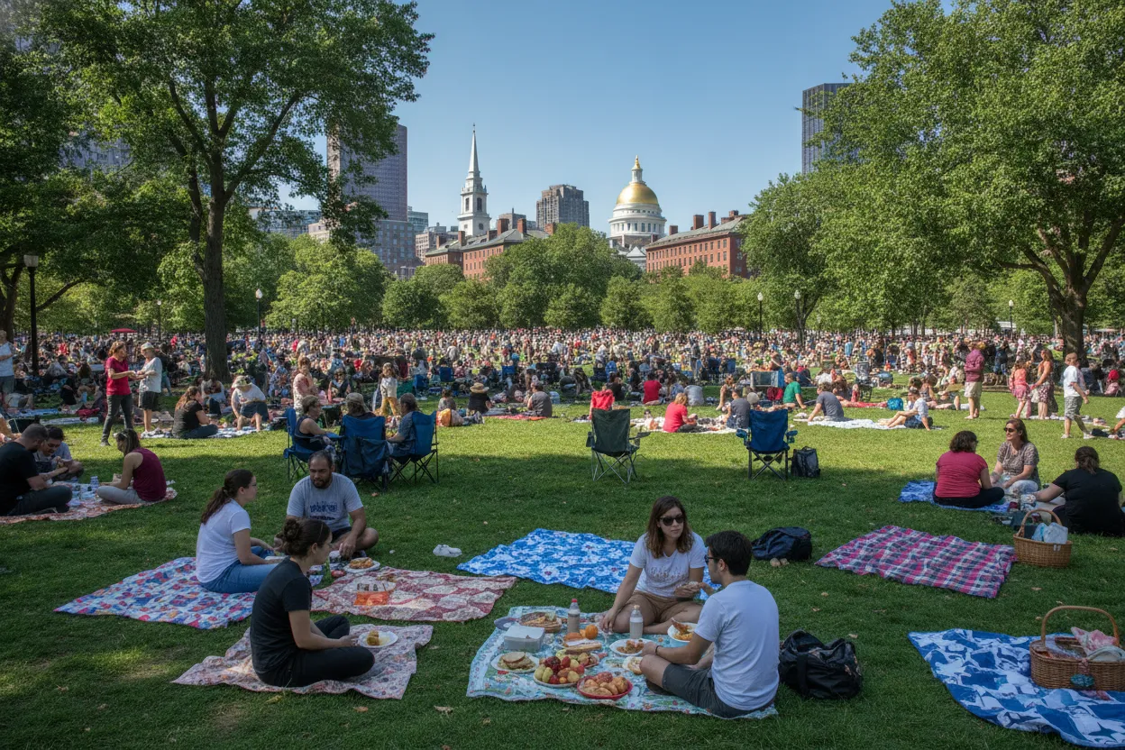 Picnic on Boston Common