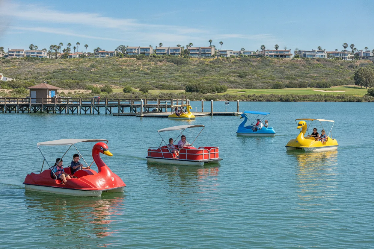 Pedal Boating at Agua Hedionda Lagoon