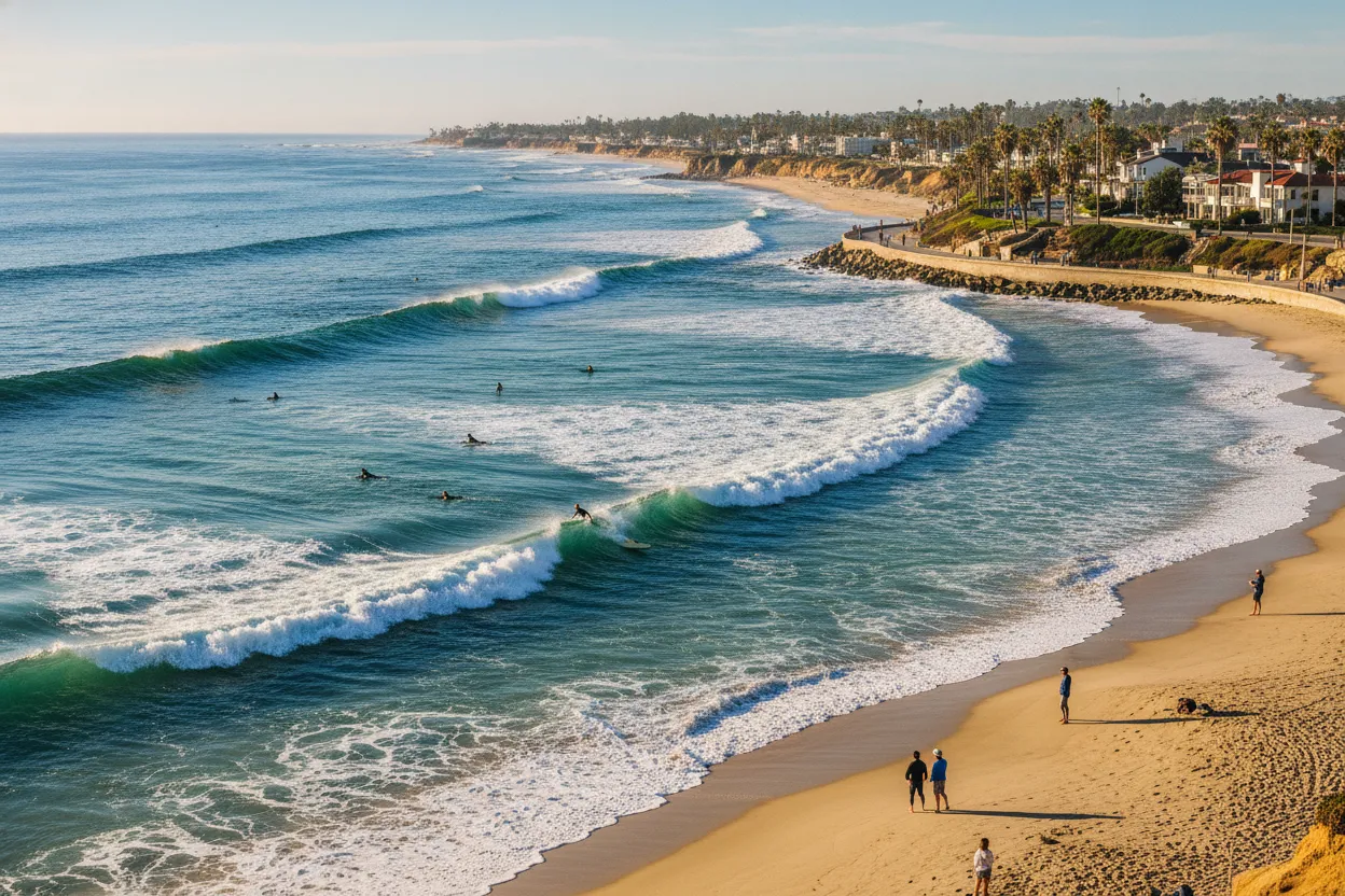 Surfing at Tamarack Beach