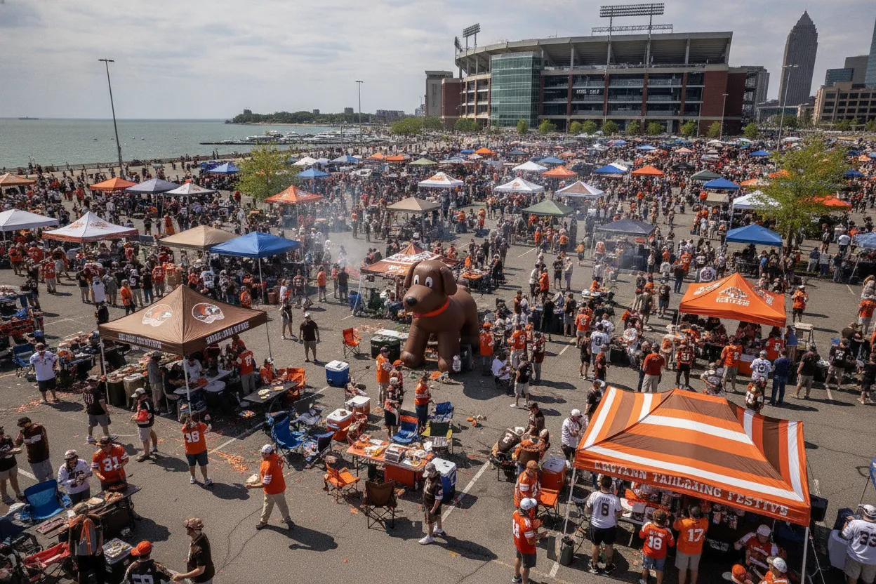 Browns Tailgating Festivities