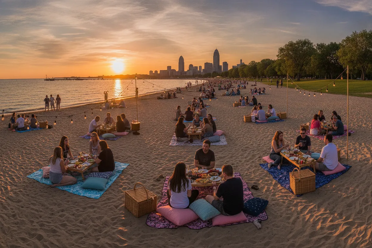 Edgewater Beach Sunset Picnic