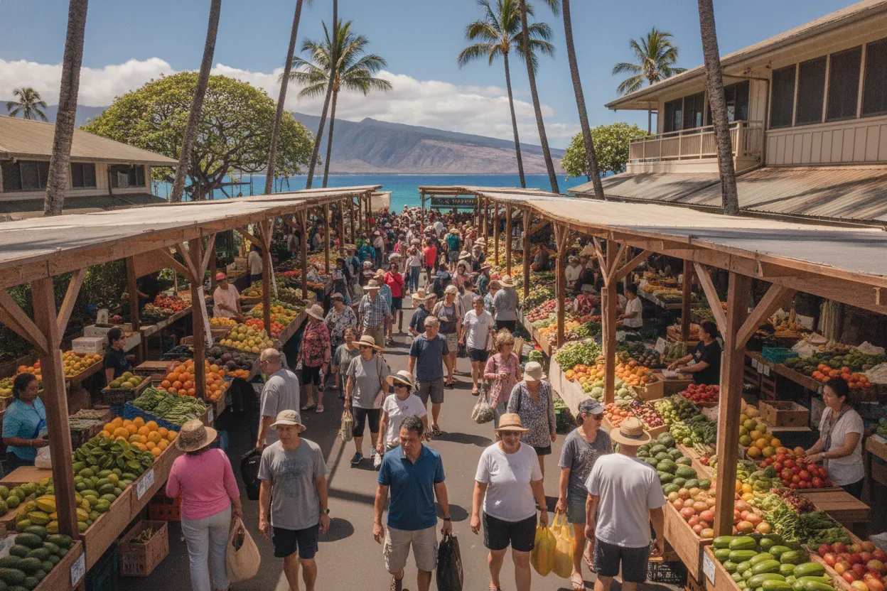 Kona Farmers Market Shopping